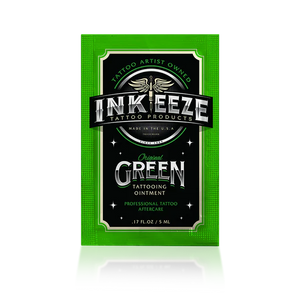 INK-EEZE Green Glide Tattooing Ointment - 5ml Travel Packet - Painful Pleasures