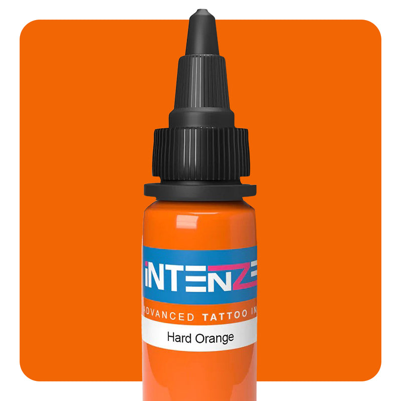 Hard Orange — Intenze Tattoo Ink — Pick Size - Ultimate Tattoo Supply