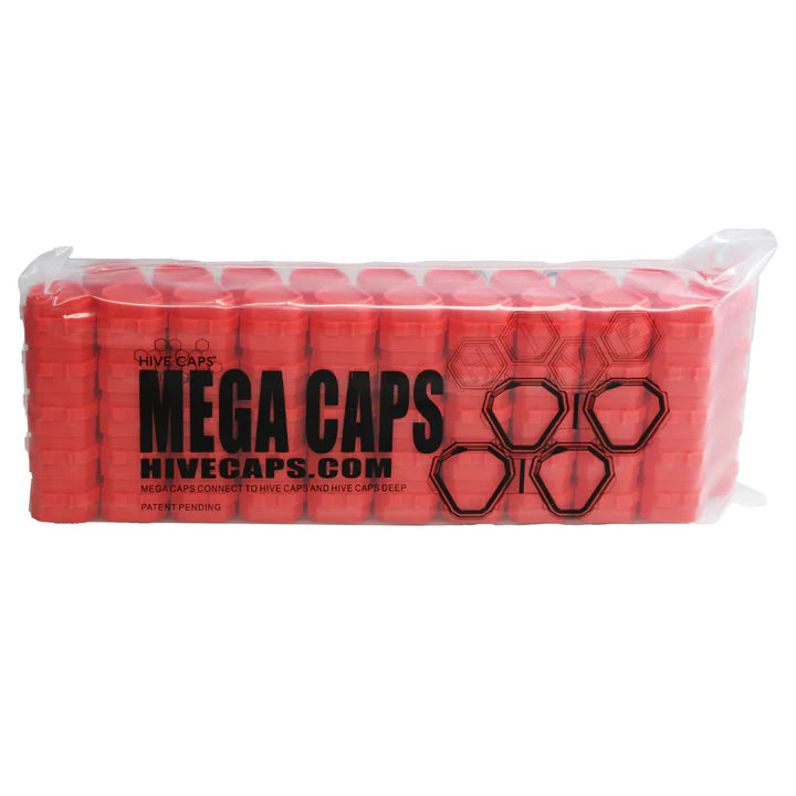 Mega Caps by Hive Caps™ — Bag of 50 Pieces (100 Caps) — Pick Color - Ultimate Tattoo Supply