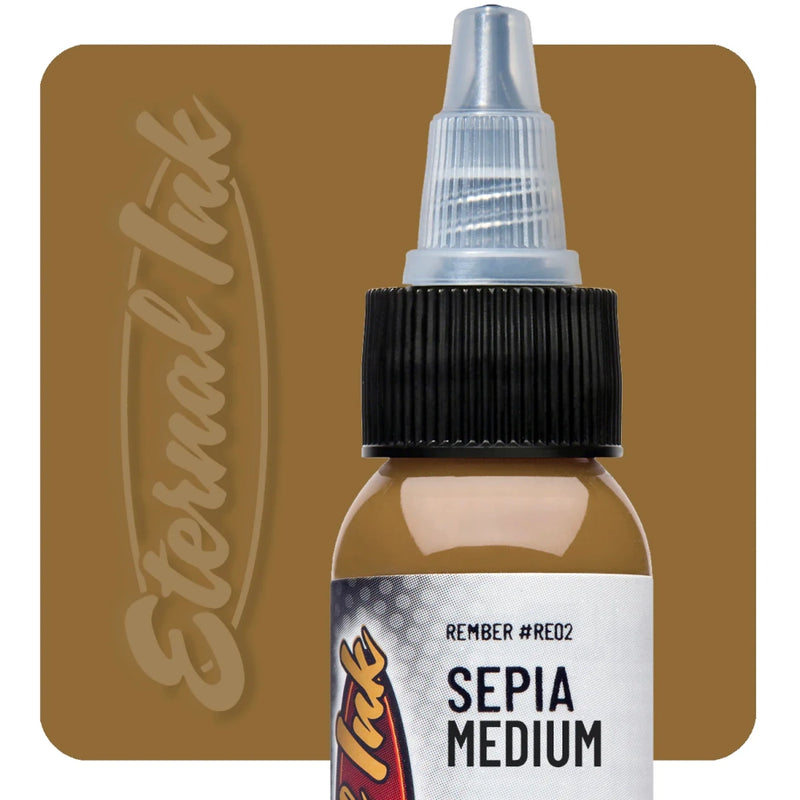 Sepia Medium — Eternal Tattoo Ink — 1oz - Ultimate Tattoo Supply