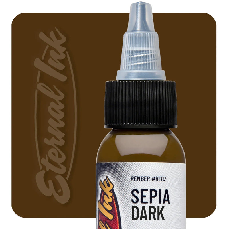 Sepia Dark — Eternal Tattoo Ink — 1oz - Ultimate Tattoo Supply