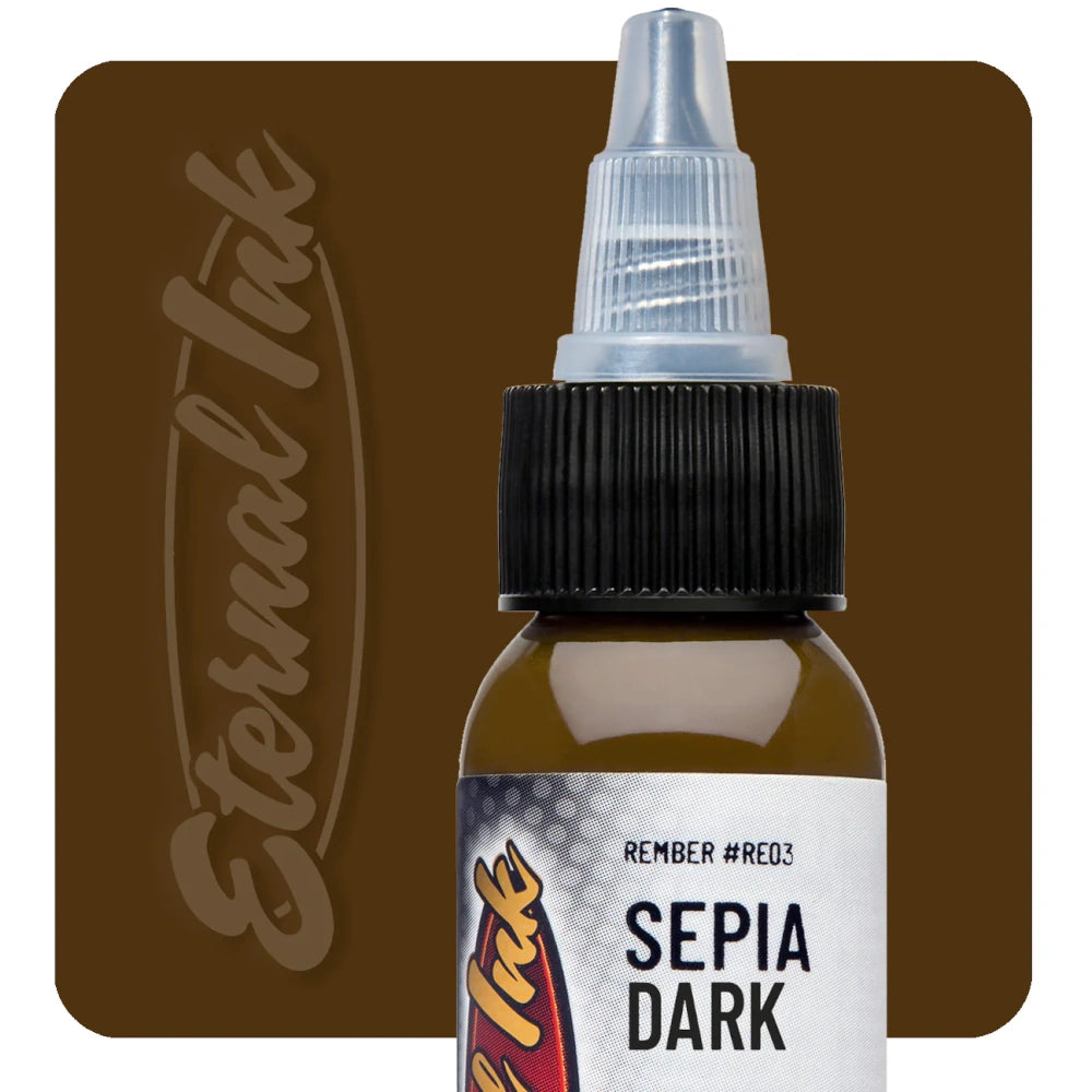 Sepia Dark — Eternal Tattoo Ink — 1oz - Ultimate Tattoo Supply