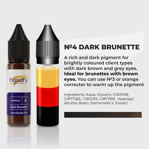 Hanafy Eyebrows № 4 — Dark Brunette — 15ml Bottle