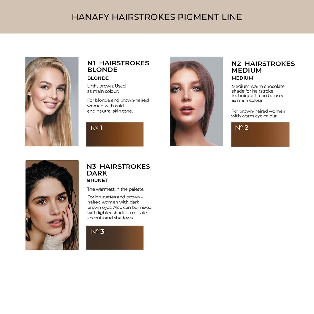 Hanafy Hairstrokes № 3 — Dark — 15ml Bottle