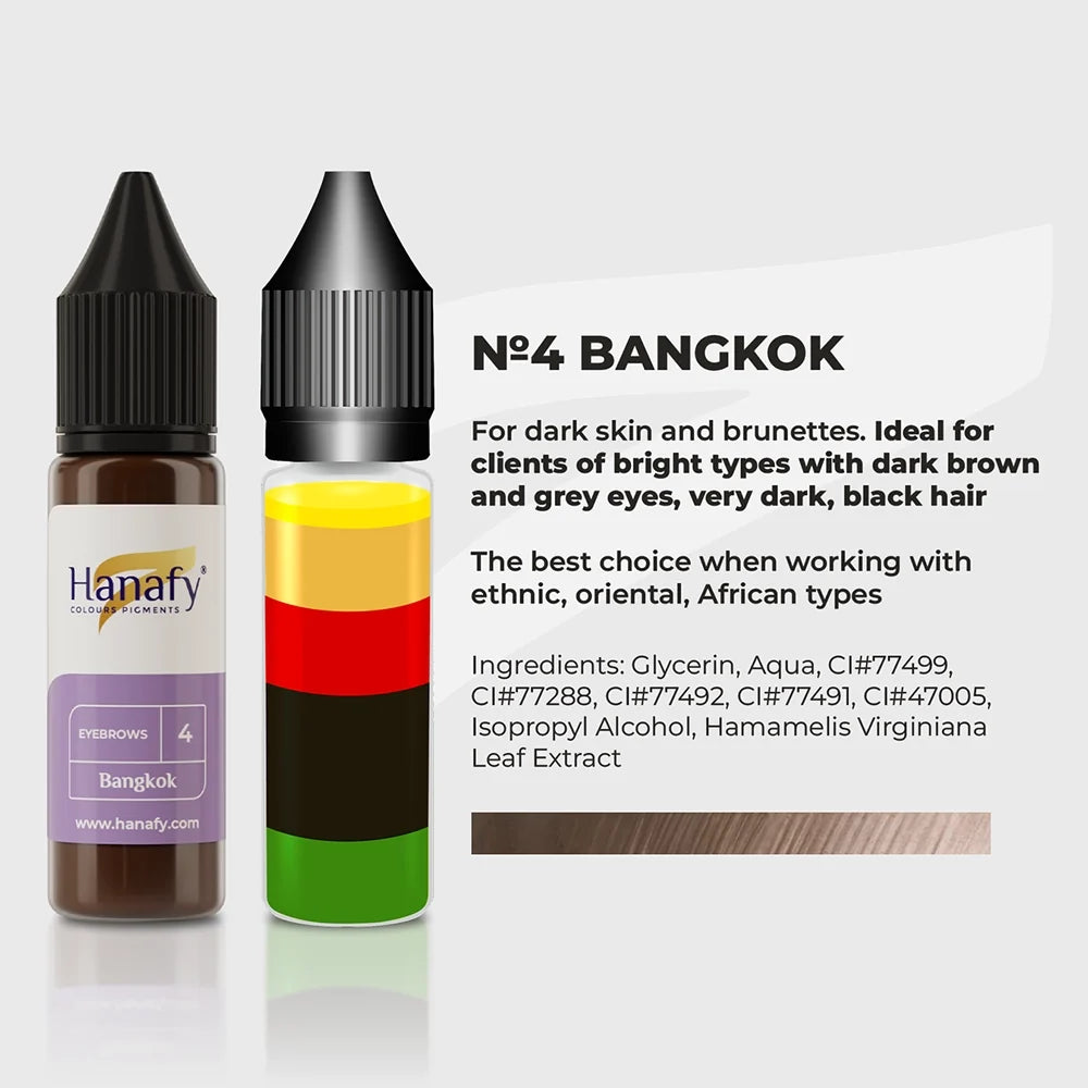Hanafy Mineral Eyebrows № 4 — Bangkok — 15ml Bottle
