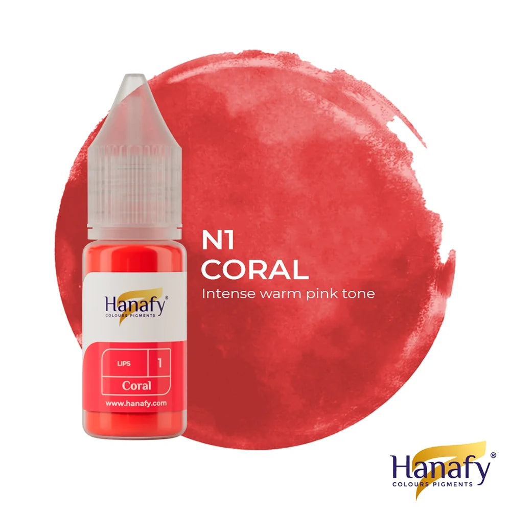 Hanafy Lips № 1 — Coral — 10ml Bottle