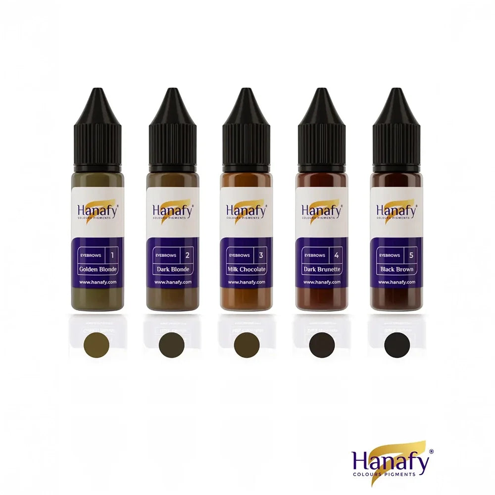 Hanafy Original Eyebrows Full Set — 5 15ml Bottles