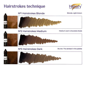 Hanafy Hairstrokes Full Set — 3 15ml Bottles