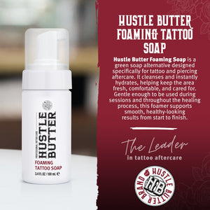 Hustle Bubbles Deluxe Foamer Antimicrobial Soap — 3.4oz — Single or Case of 12