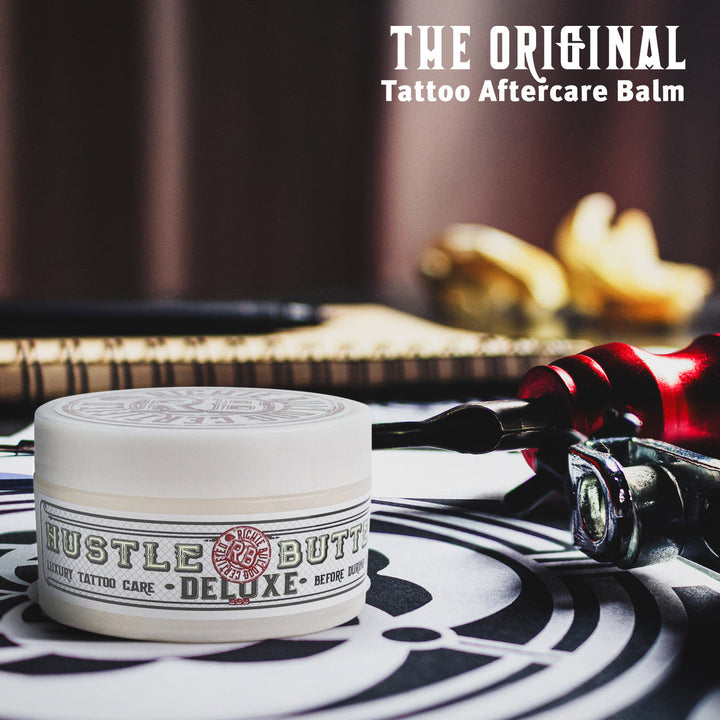 Hustle Bubbles 7oz Bottle with 5oz Tub Hustle Butter Deluxe Bundle - Ultimate Tattoo SupplyHustle Bubbles 7oz Bottle with 5oz Tub Hustle Butter Deluxe Bundle