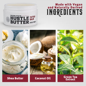 Hustle Butter Deluxe Tattoo Aftercare — 5oz — Single or Case of 24 - Ultimate Tattoo Supply