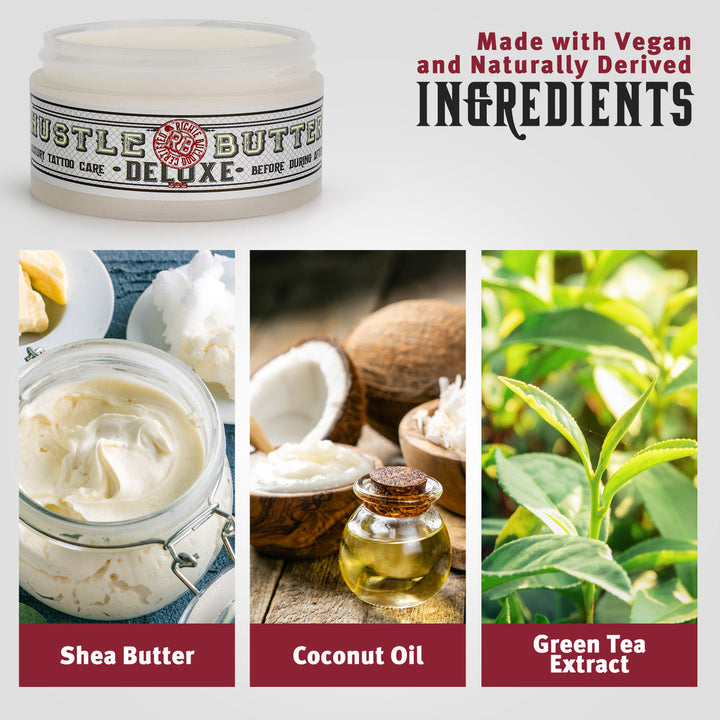 Hustle Bubbles 7oz Bottle with 5oz Tub Hustle Butter Deluxe Bundle - Ultimate Tattoo SupplyHustle Bubbles 7oz Bottle with 5oz Tub Hustle Butter Deluxe Bundle