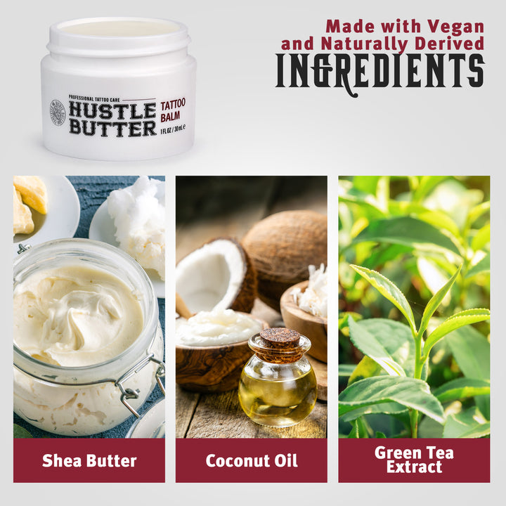 Hustle Butter Deluxe Tattoo Aftercare — 1oz — Single or Case of 48 - Ultimate Tattoo SupplyHustle Butter Deluxe Tattoo Aftercare — 1oz — Single or Case of 48