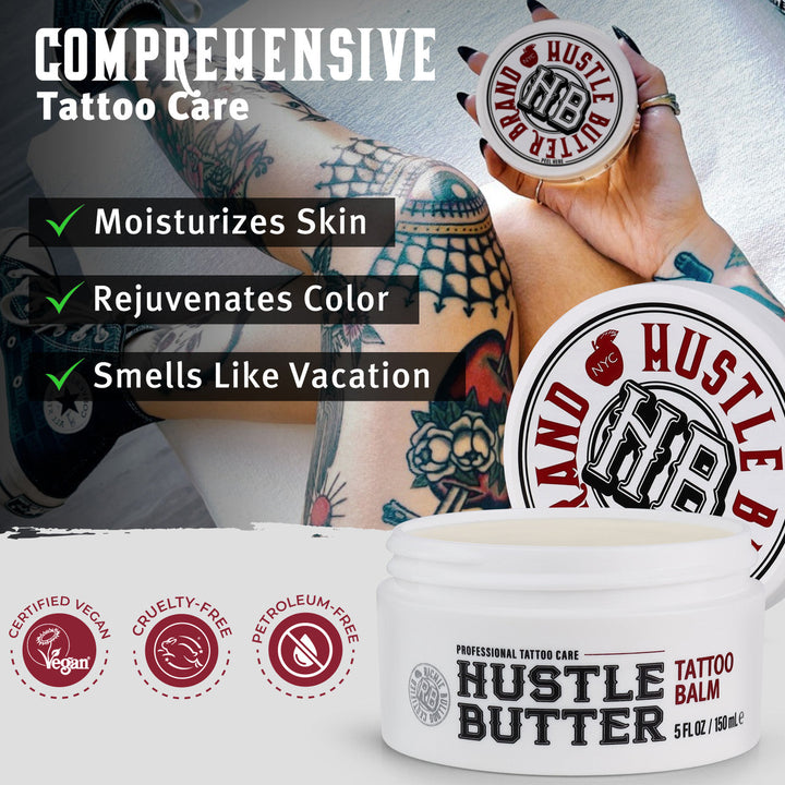 Hustle Butter Deluxe Tattoo Aftercare — 5oz — Single or Case of 24 - Ultimate Tattoo SupplyHustle Butter Deluxe Tattoo Aftercare — 5oz — Single or Case of 24