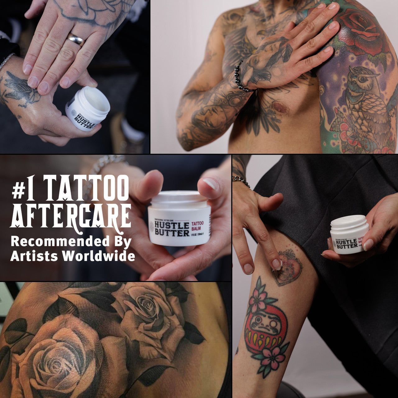 Hustle Butter Deluxe Tattoo Aftercare — 1oz — Single or Case of 48 - Ultimate Tattoo Supply