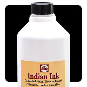 Talens Black Indian Drawing Ink — 490mL Bottle - Painful Pleasures