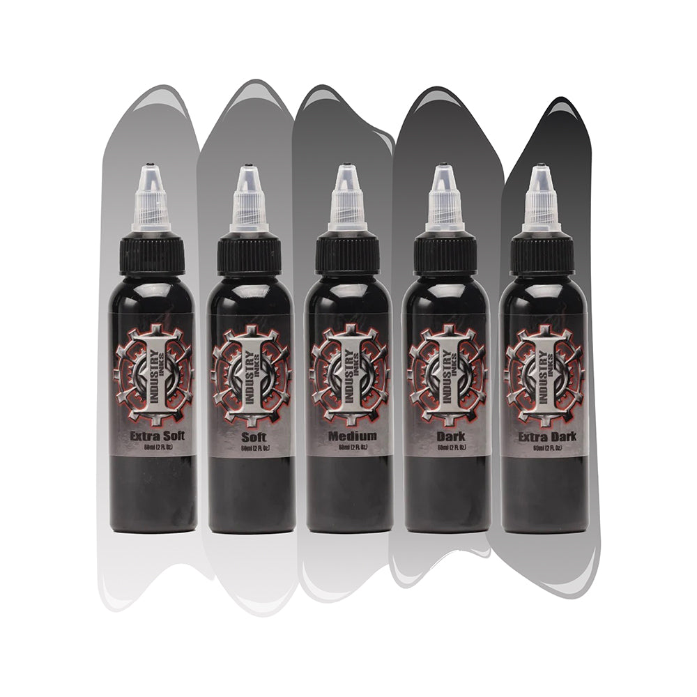 Grey Wash Set — Industry Inks — Pick Size - Ultimate Tattoo Supply