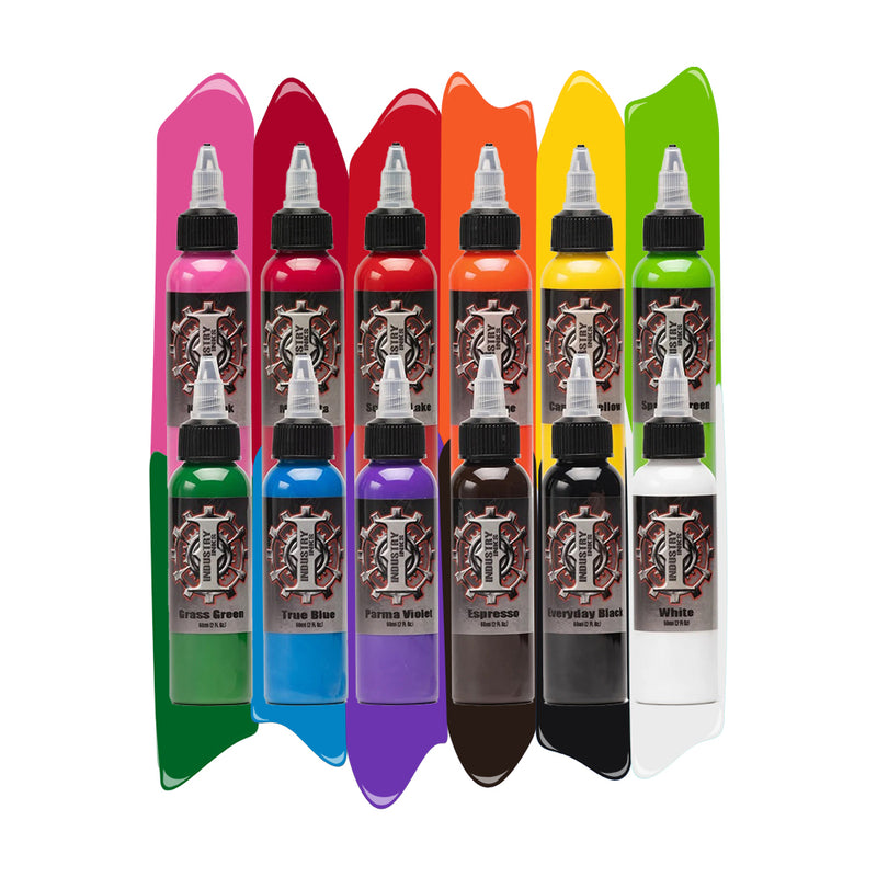 Primary Color Set — Industry Inks — Pick Size - Ultimate Tattoo Supply