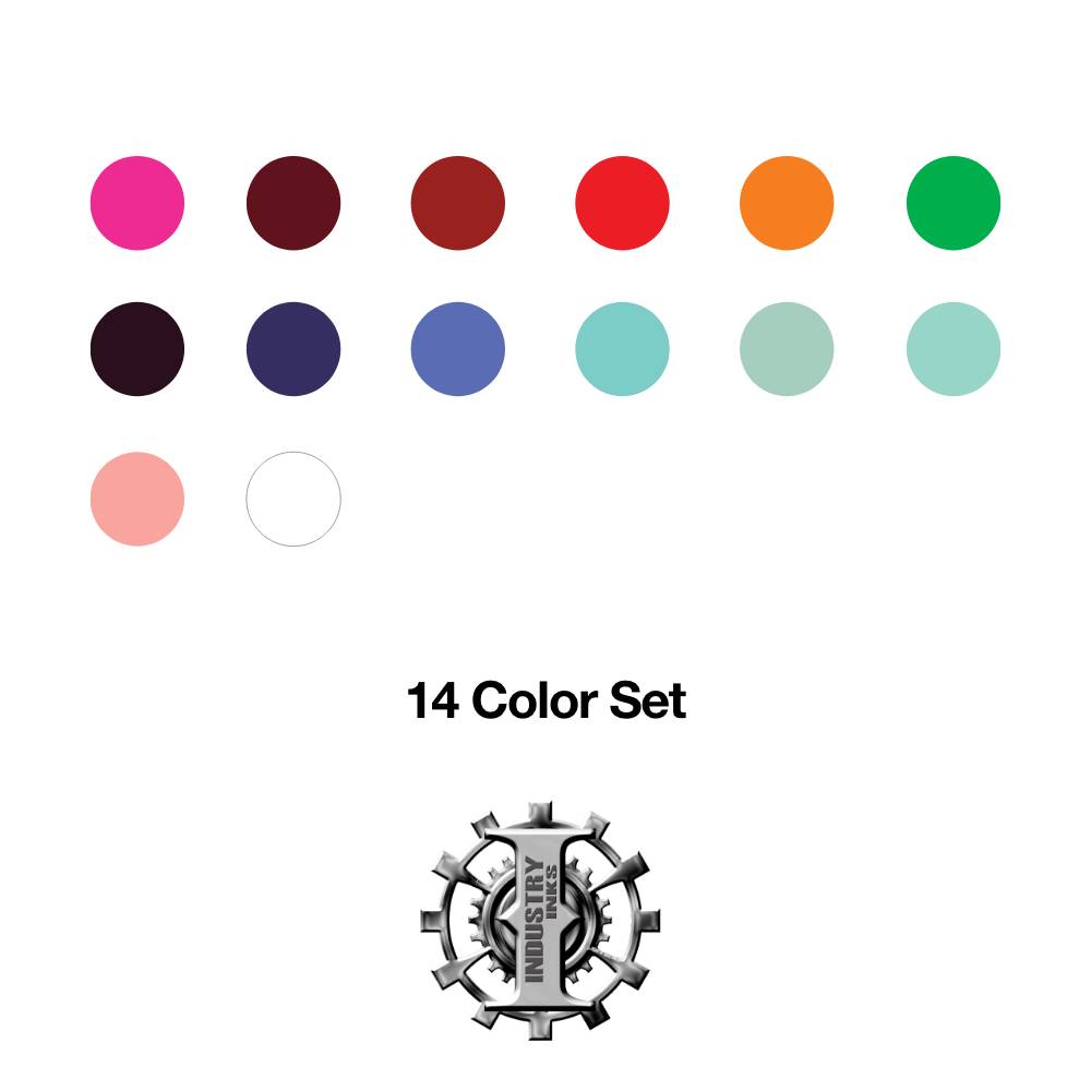 14 Color Set — Industry Inks — Pick Size - Ultimate Tattoo Supply