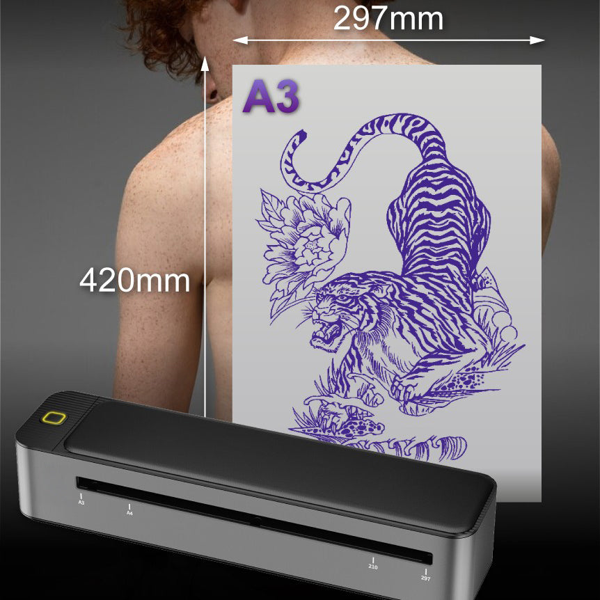 Saferly Bluetooth A3 Stencil Printer - Ultimate Tattoo Supply
