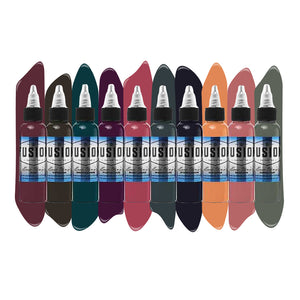 Evan Olin 10-Color Palette Signature Set — Fusion Tattoo Ink — 1oz - Ultimate Tattoo Supply