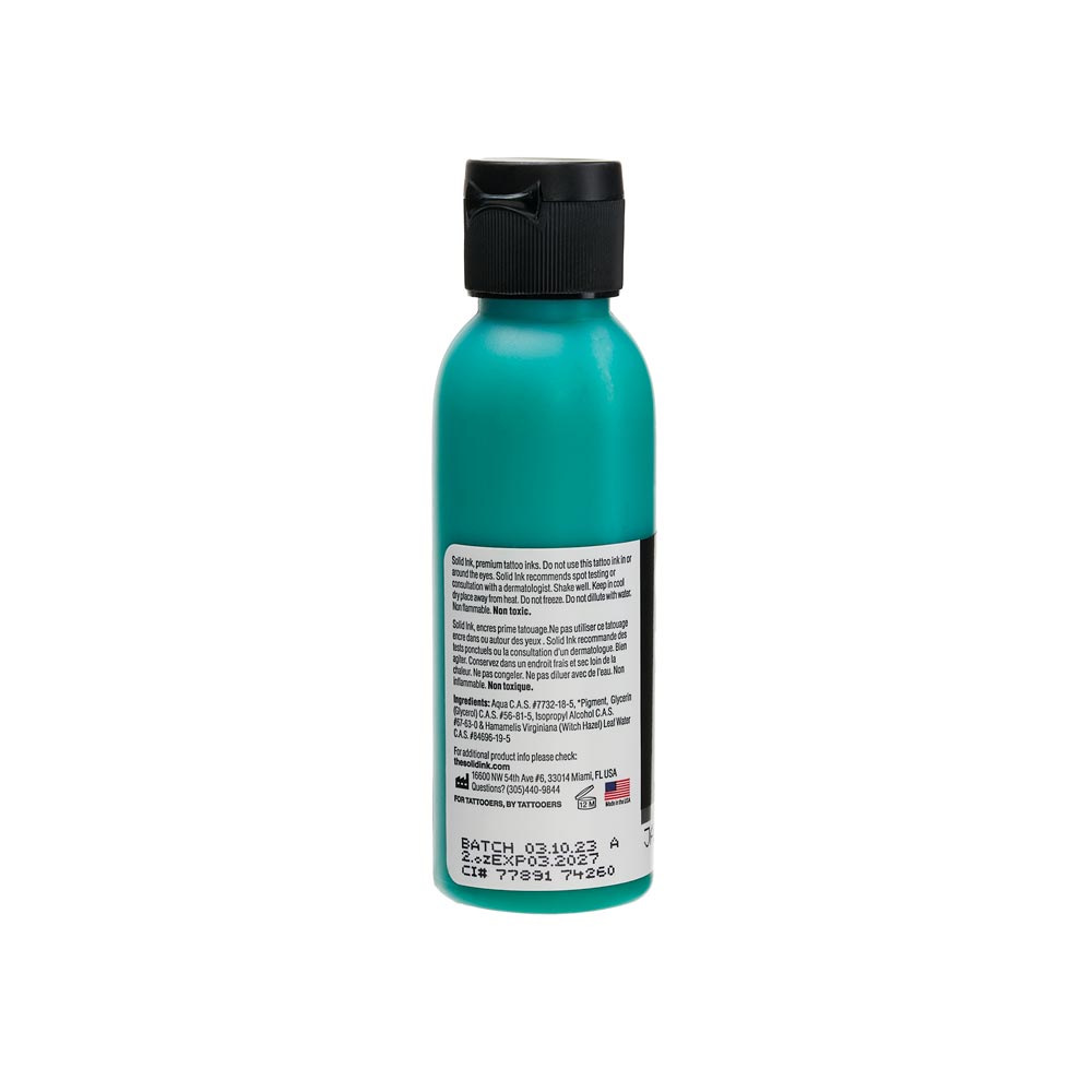 Solid Ink "Old Pigments" — 2oz Bottle — Jade - Ultimate Tattoo Supply