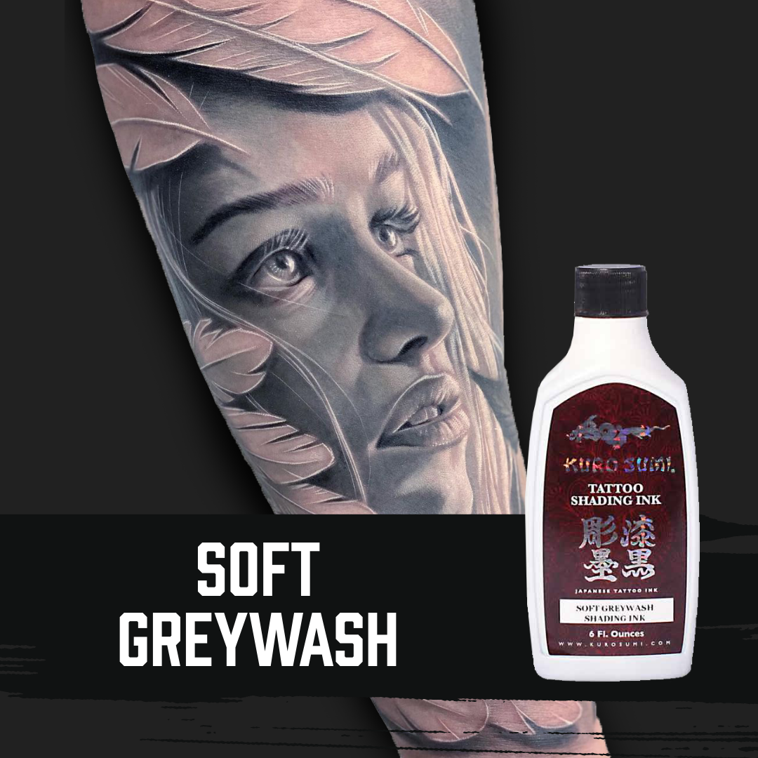 Kuro Sumi Softer Graywash Shading Tattoo Ink 
