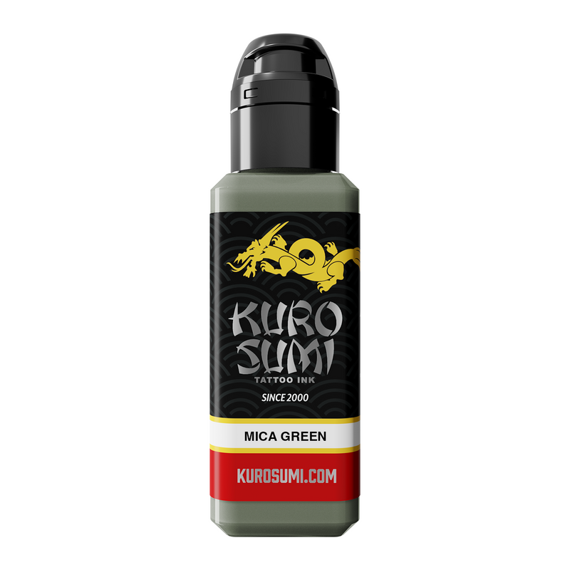 Mica Green — Kuro Sumi Tattoo Ink — 1.5oz - Ultimate Tattoo Supply
