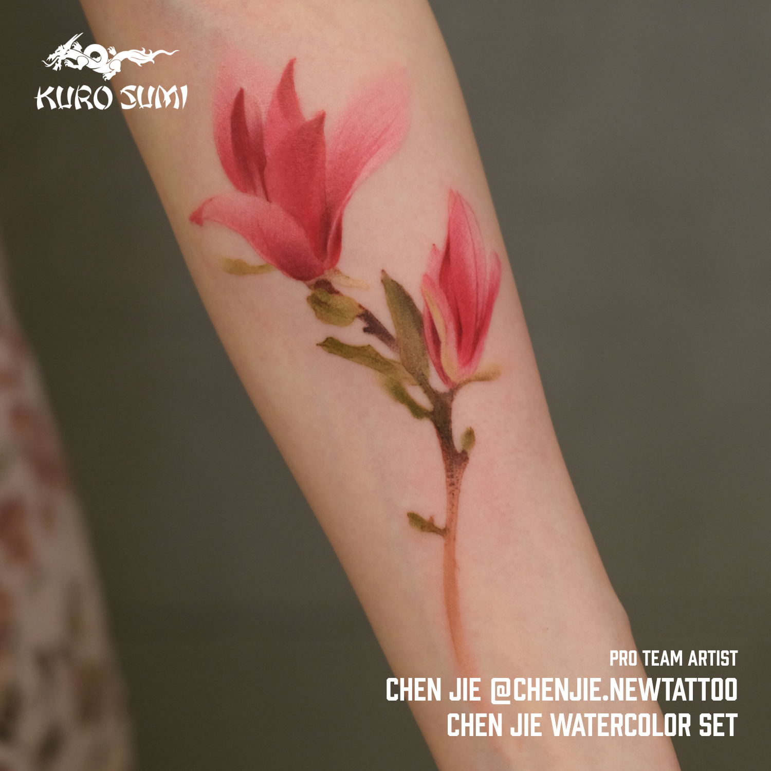 Watercolor Set — Kuro Sumi Tattoo Ink — 6 1.5oz Bottles - Ultimate Tattoo Supply