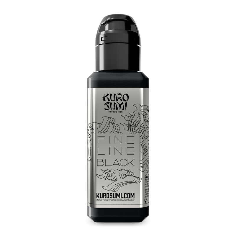 Fine Line Black — Kuro Sumi Tattoo Ink — 1.5oz Bottle - Ultimate Tattoo Supply