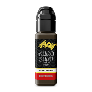 Rakki Brown — Kuro Sumi Tattoo Ink — Pick Size - Ultimate Tattoo Supply