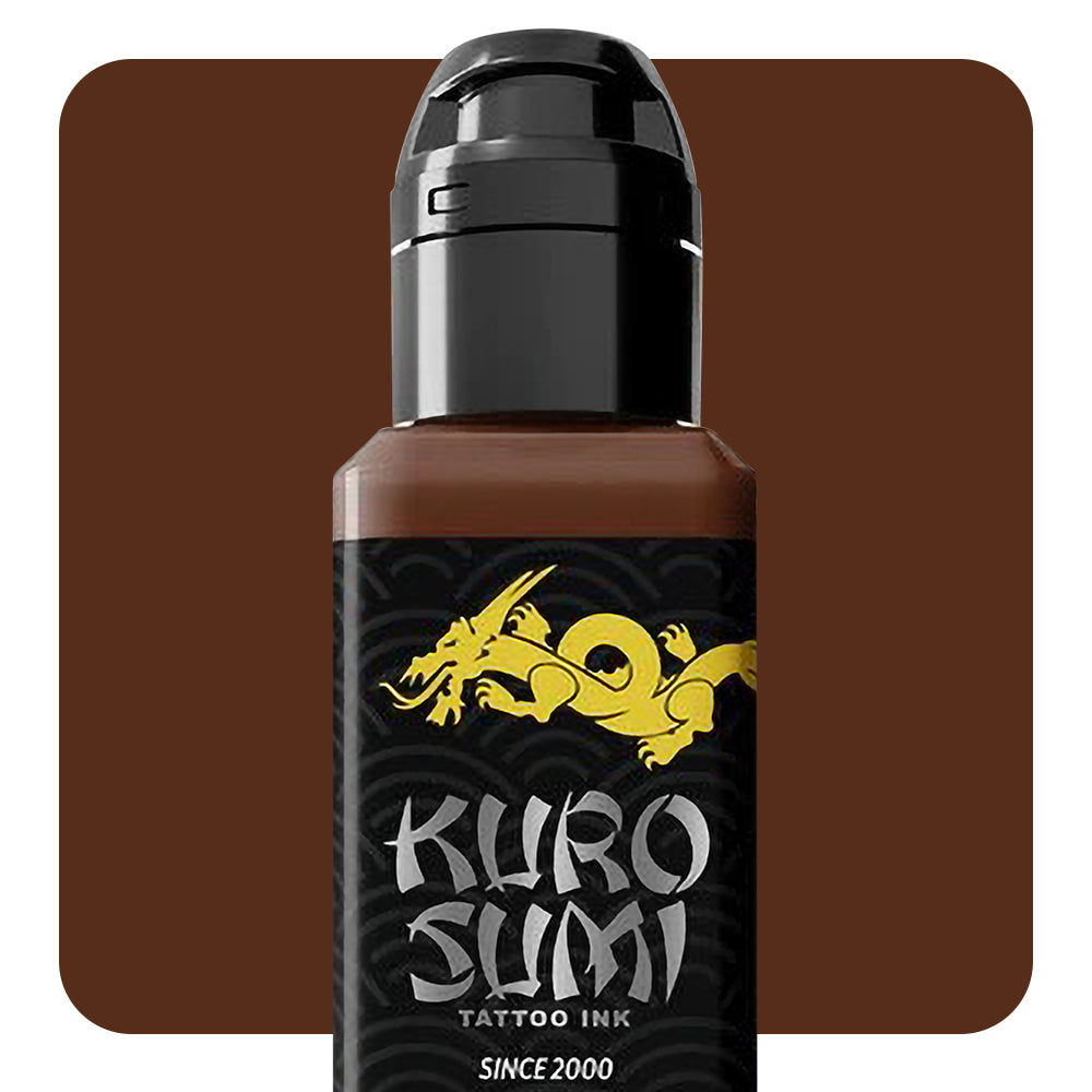 Kuro Sumi Tattoo Ink — 1.5oz Bottle — Pick Color Hibachi Brown
