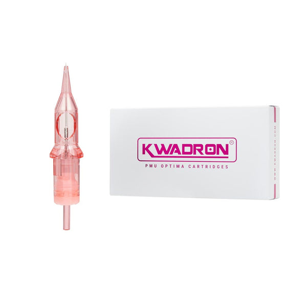 Kwadron Optima PMU Cartridge - 1 Round Liner (Textured) 0.40mm Point Taper (40/1RLPT-T-OPT) - Ultimate Tattoo Supply