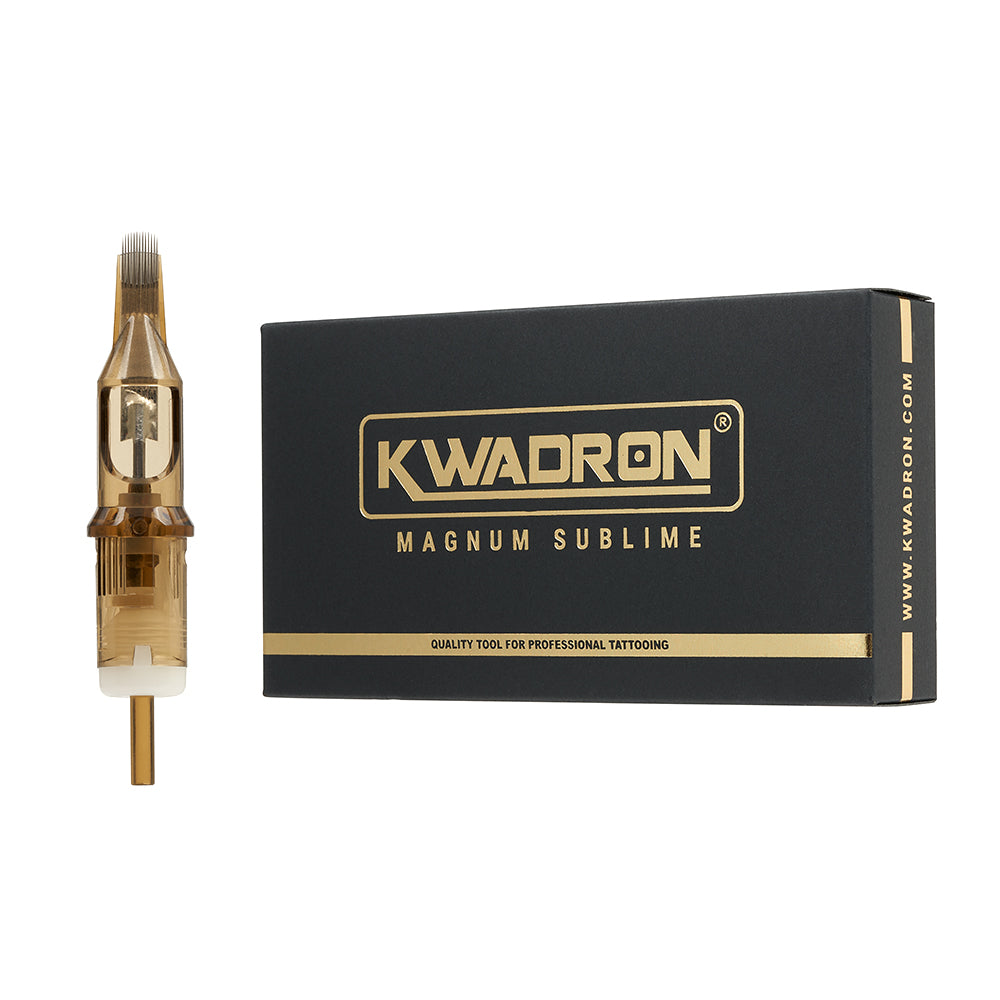 Kwadron Cartridge - SUBLIME Bugpin Curved Mag Shaders #8 Long Taper - Ultimate Tattoo Supply