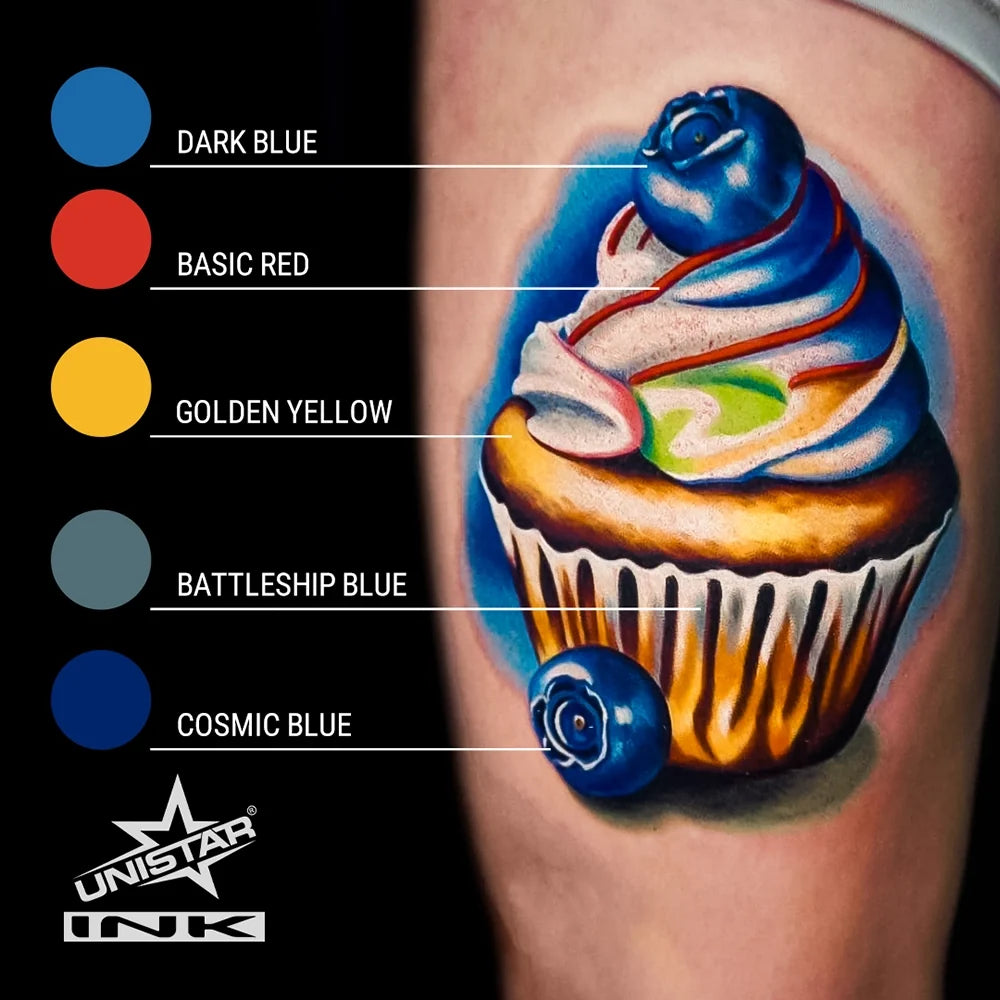 Kwadron Unistar Colors Ink — Dark Blue — 1oz Bottle