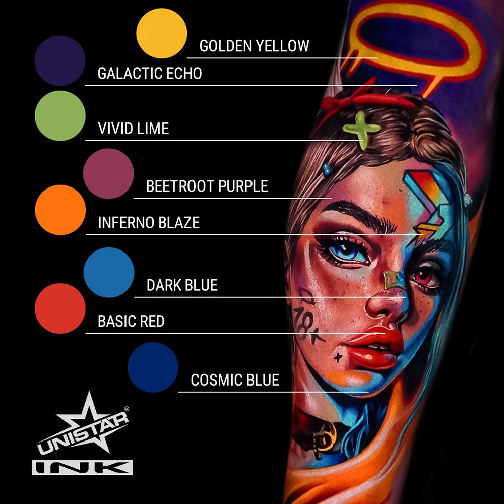 Kwadron Unistar Colors Ink — Dark Blue — 1oz Bottle