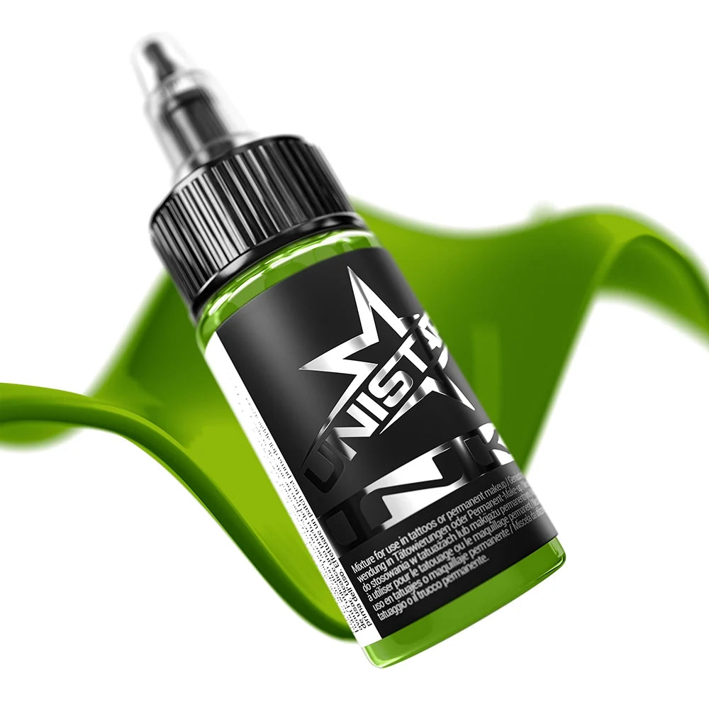 Kwadron Unistar Colors Ink — Top Basic Green Light — 1oz Bottle