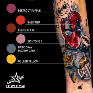 Kwadron Unistar Colors Ink — Basic Red — 1oz Bottle