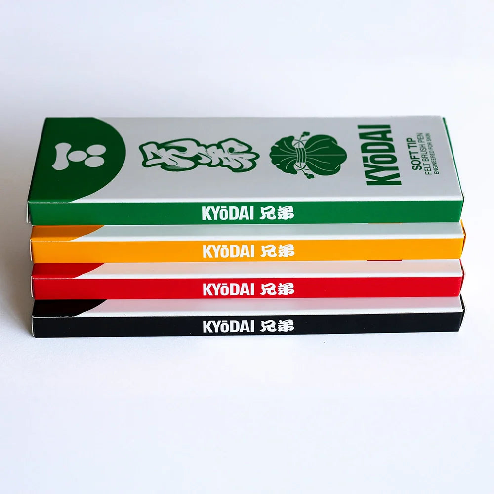 Kyōdai Soft-Tip Brush Pens — Pack of 5
