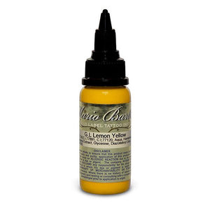 Lemon Yellow Mario Barth Gold Label — Intenze Tattoo Ink — 1oz Bottle - Ultimate Tattoo Supply