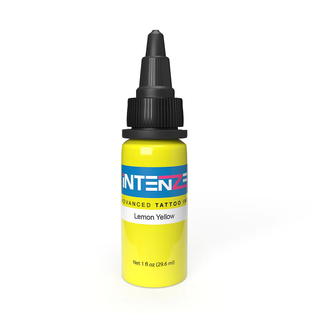 Lemon Yellow — Intenze Tattoo Ink — Pick Size - Ultimate Tattoo Supply