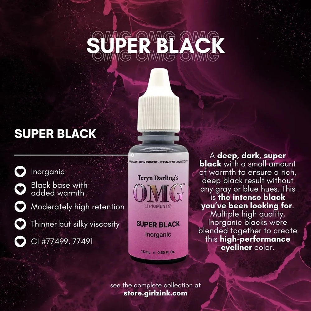 OMG® Pigments Super Black — 15ml Bottle