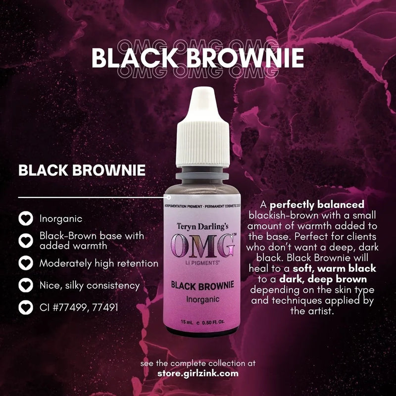 OMG® Pigments Black Brownie — 15ml Bottle