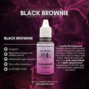 OMG® Pigments Black Brownie — 15ml Bottle
