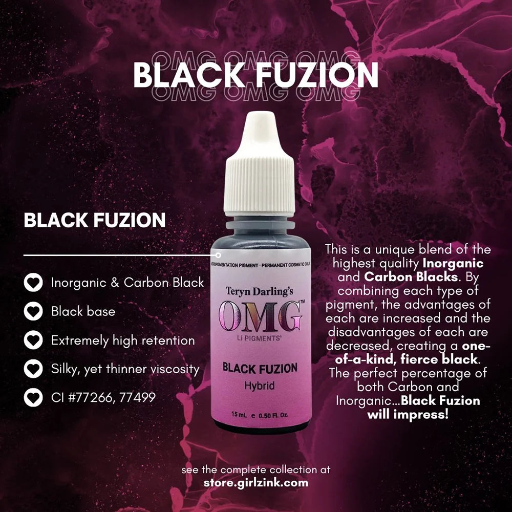 OMG® Pigments Black Fuzion — 15ml Bottle