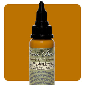 Light Brown Mario Barth Gold Label — Intenze Tattoo Ink — 1oz Bottle - Ultimate Tattoo Supply