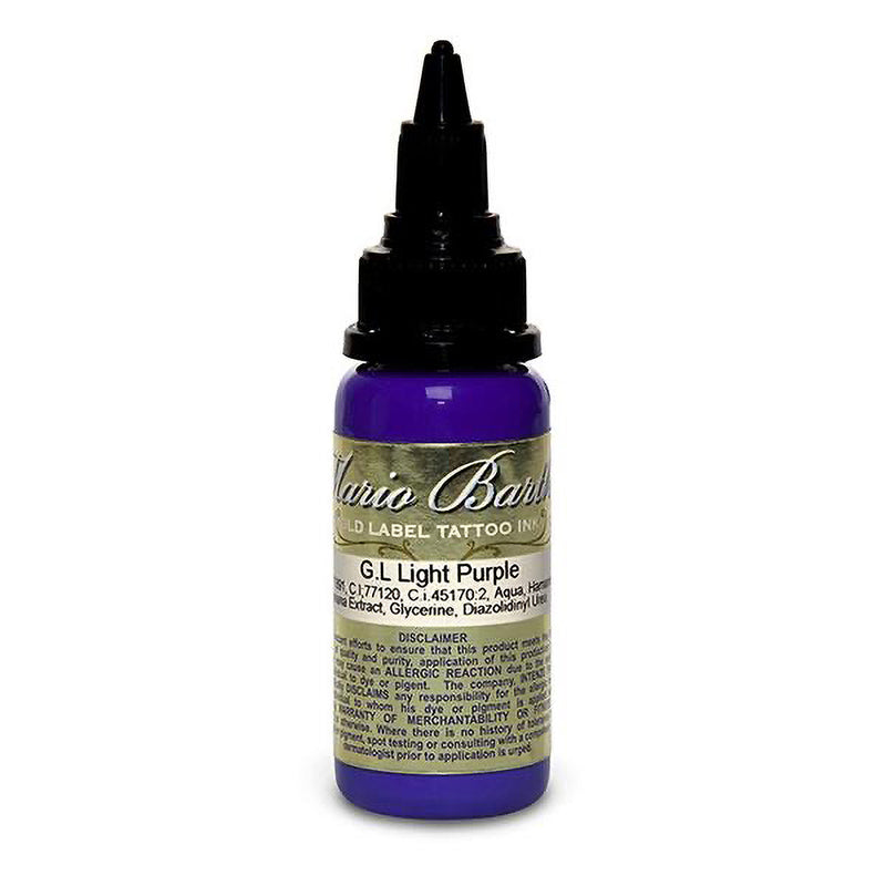 Light Purple Mario Barth Gold Label — Intenze Tattoo Ink — 1oz Bottle - Ultimate Tattoo Supply