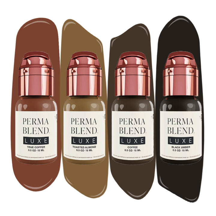 Light to Dark Brows Mini Set — Perma Blend Luxe — 4 1/2oz Bottles - Ultimate Tattoo Supply