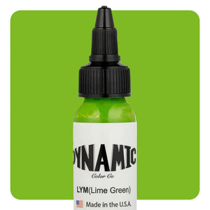 Dynamic Lime Green Tattoo Ink - 1oz. Bottle - Painful Pleasures