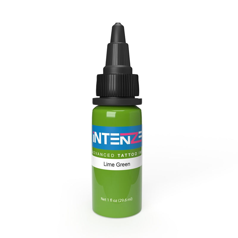Lime Green — Intenze Tattoo Ink — Pick Size - Ultimate Tattoo Supply